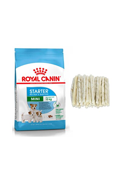 Royal Canin Mini Starter Yavru Köpek Maması 3 kg + Sütlü Burgu Kemik 10'lu