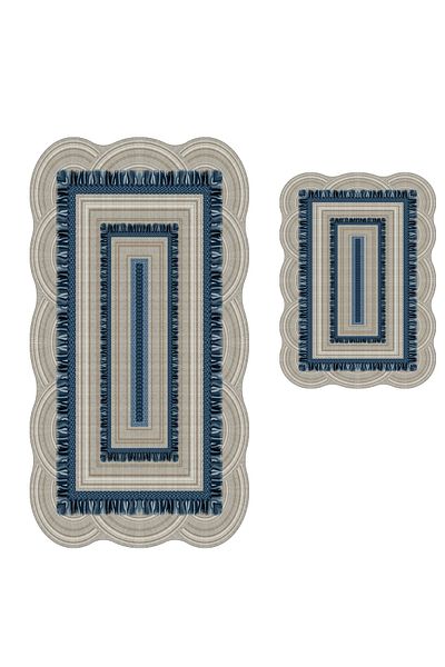 Alanur Home Σετ μπάνιου Alanur Begonia Laser Cut 2 τεμαχίων St 210163 mv
