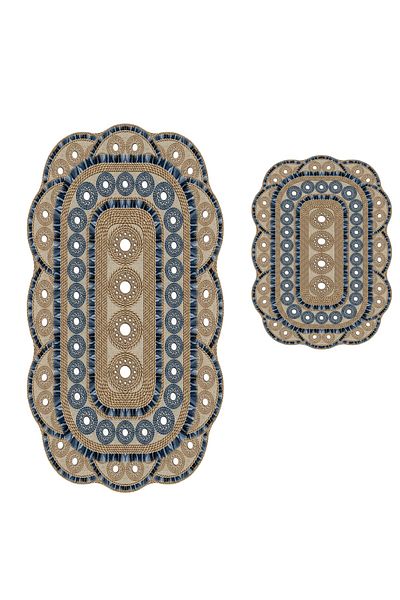 Alanur Home Σετ μπάνιου Alanur Magnolia Laser Cut 2 τεμαχίων St 210179 kr