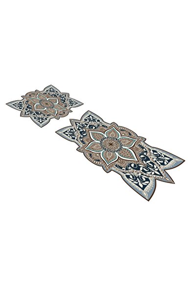 Alanur Home Σετ μπάνιου Begonvil Laser Cut 2 τεμαχίων St210157kr