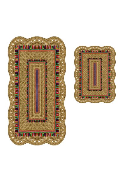 Alanur Home Begonia Laser Cut Σετ Μπάνιου 2 τεμαχίων St 210171 kr