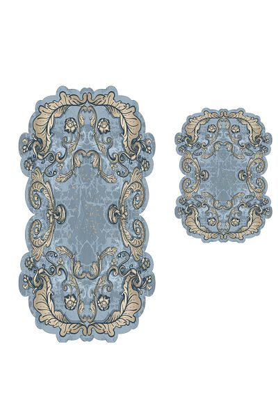 Alanur Home Σετ μπάνιου Karanfil Laser Cut 2 τεμαχίων St 210149 κιλό