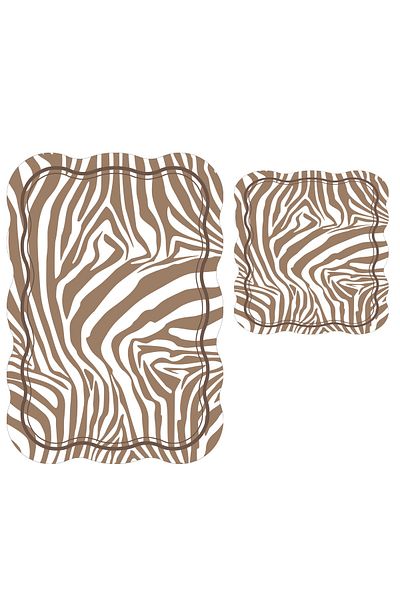 Alanur Home Σετ μπάνιου Alanur Lilac Laser Cut 2 τεμαχίων St 210201 κα