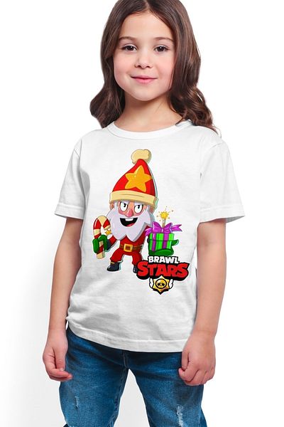 ACR Giyim Tricou alb cu imprimeu digital pentru fete K-03