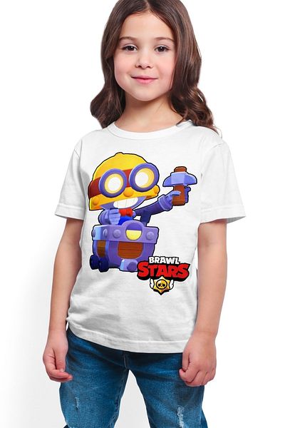ACR Giyim Tricou alb unisex cu imprimeu digital K-01