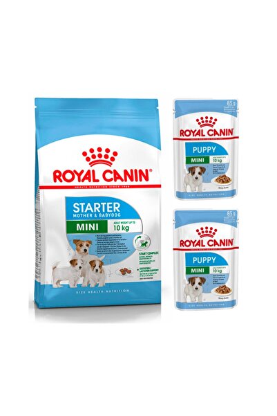 Royal Canin Mini Starter Yavru Köpek Maması 3 Kg + Köpek Yaş Maması 2 Adet