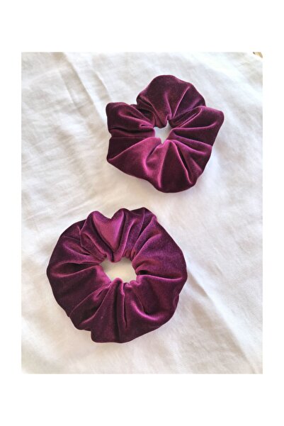 İnci Accessories Λαστιχένια αγκράφα 2 τεμαχίων βελούδινη μωβ