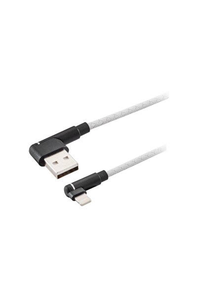 MF PRODUCT Jettpower 0062 Silikon L Tipi 2.1a Lightning Hızlı Şarj Kablosu 1 ...