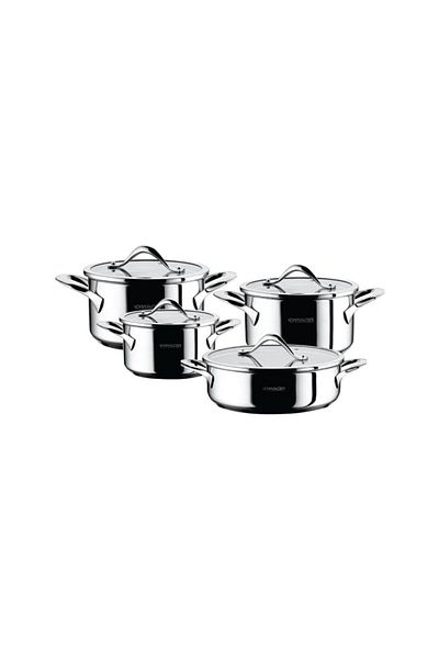 Emsan Yakamoz 8 Piece Stainless Steel Cookware Set
