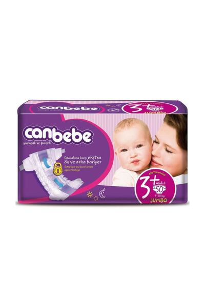 Canbebe Bebek Bezi Deneme 3 Beden Midi 10 Adet