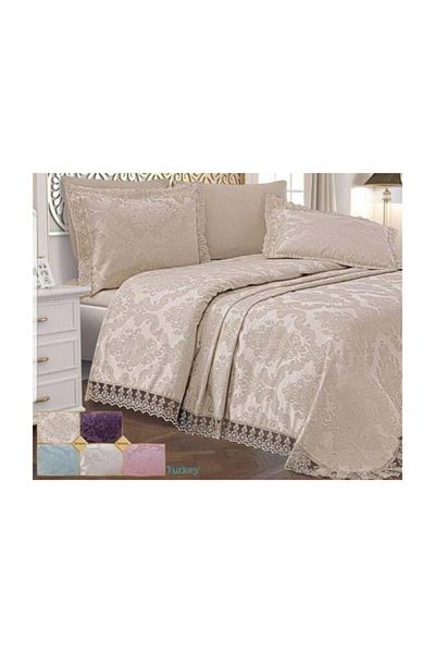 Tuğba French Lace 6 Piece Chenille Pique Set*106,