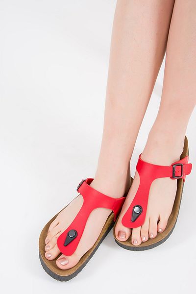 Fox Shoes شبشب نسائي أحمر B777731009