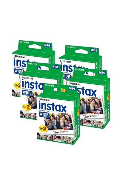 Fujifilm Instax Wide 2x10 Film 5 Paket (100 Adet)
