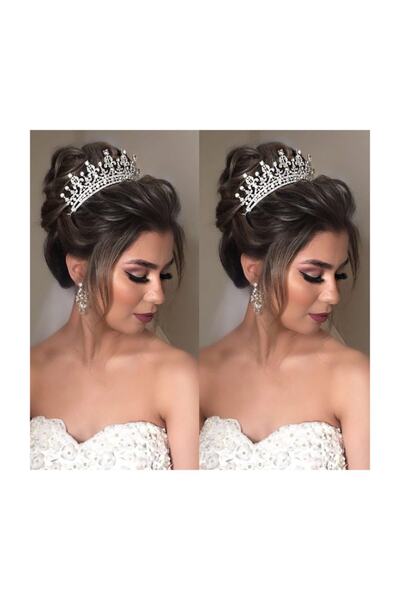 Kontes Gelin Tacı Kına Tacı Saç  Aksesuarı