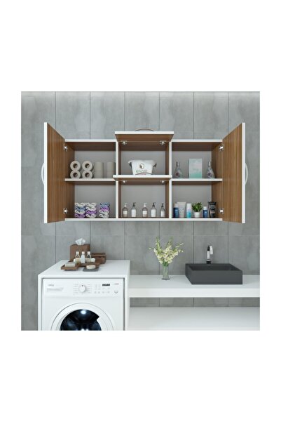 Kenzlife Hazır Mutfak Merta Cvz 060*120*22 Mutfak Banyo Dolabı Kapaklı Raflı