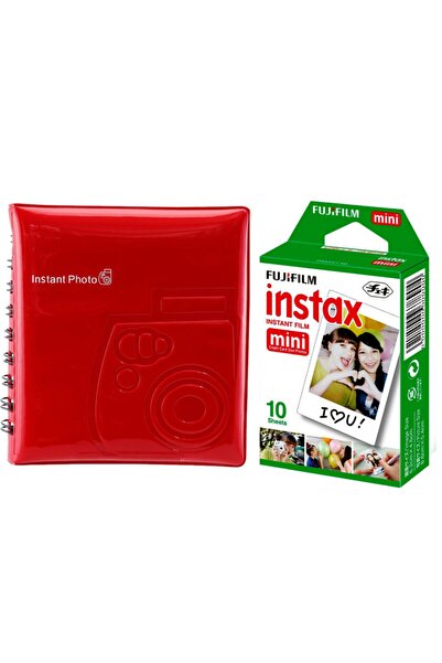 Fujifilm Instax 7-8-9-25-70-90 İçin 10'lu Film+64 'lük Instax Albüm
