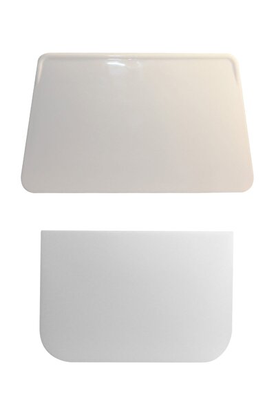 ÖZTİRYAKİLER Plastic Dough Scraper Set of 2 Plastic White