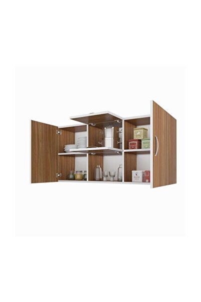 Kenzlife Hazır Mutfak Merta Cvz 060*120*32 Mutfak Banyo Dolabı Kapaklı Raflı