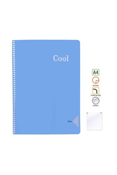KESKİN COLOR Caiet Sharp A4 72 Yp. Neîncrustat (drept) Spr. pp. Kpk. Turcoaz rece