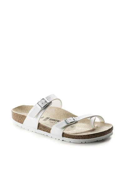 Birkenstock Bílé pantofle Mayarı 00071051