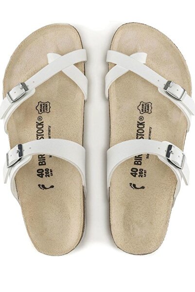 Birkenstock Λευκές Παντόφλες Mayarı 00071051