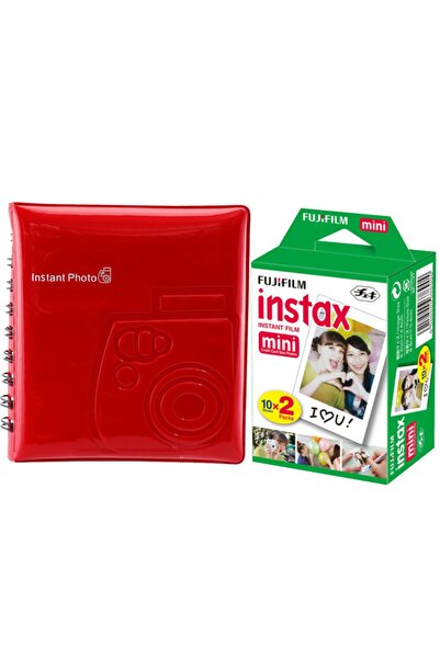 Fujifilm Fuji Instax 7-8-9-25-70-90 Için 20 Li Film+64 'lük Instax Albüm