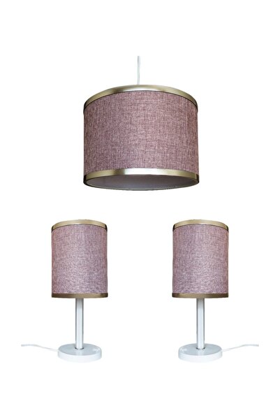 D-light Alev Yatak Odası Avize Ve Abajur Seti