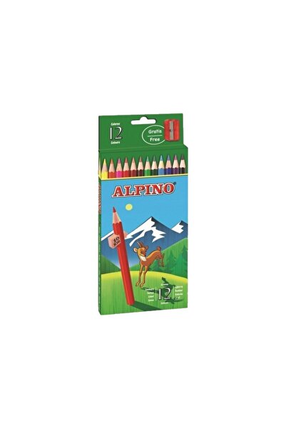 Alpıno Alpino Boya Kalemi 12 Renk Klasik Uzun