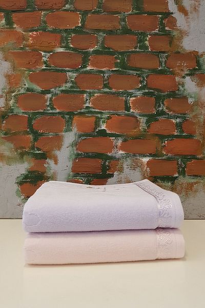 Özdilek Jasmin Embroidered 2-Piece Towel - Lilac - Powder