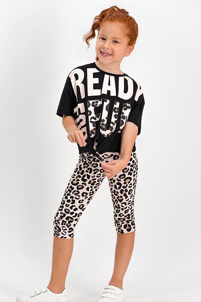 ROLY POLY Ready Black Girl's Tights Set
