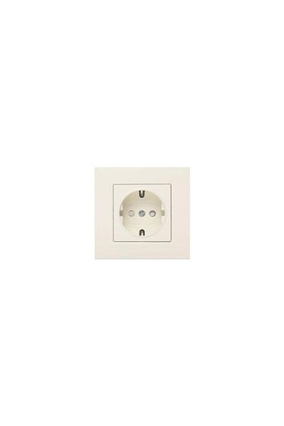 VİKO Viko White Square Grounded Socket