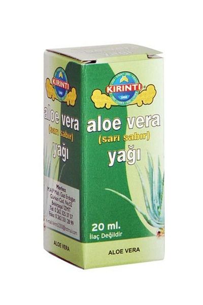 KIRINTI 2000 Aloe Vera Yellow Patience Oil - 20 ml, 2 Pieces