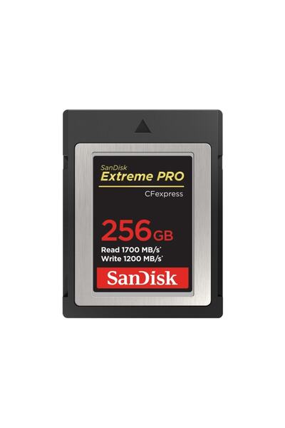 SanDisk 256 Gb Cfexpress Kart Ext Pro Sandısk Sdcfe-256g-gn4ın 1700/1100 Mb/s