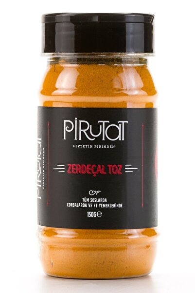 pirutat Zerdeçal Toz (Öğütülmüş) 150 gr Pet Flip Top Kapak
