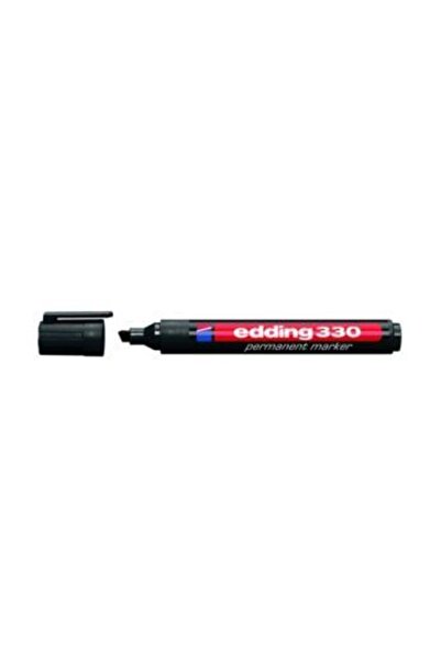 Edding قلم تحديد دائم أسود - 330 رأس مقطوع