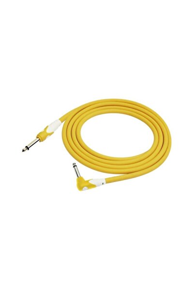 Kırlın Kirlin Lgı-202ye 1/4 بوصة طرف مسطح أحادي - كابل بزاوية قائمة 3 أمتار