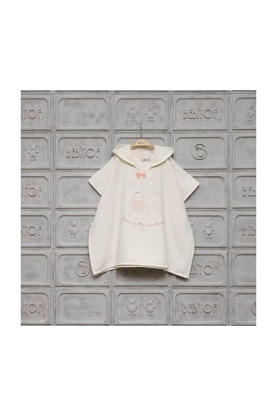 Bebitof Baby Baby Bathrobe - Seagull Poncho with Boat, Model 30010