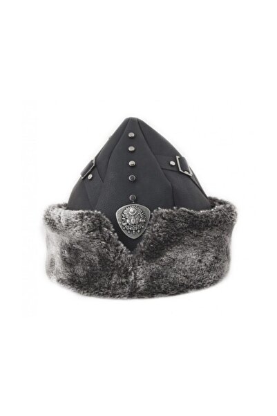 Depotalha Model 2025 Pălărie cu blană de burtă și decorată cu centură
