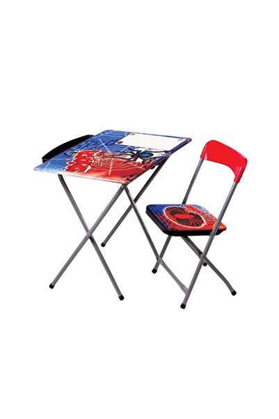 Furkan Toys Spider Man Yazı Tahtalı Masa Sandalye Seti