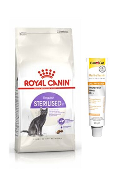 Royal Canin Sterilised 37 Kısır Kedi Kuru Maması 2 Kg + Gimcat Multi Vitamin Paste Kedi Macunu 20gr