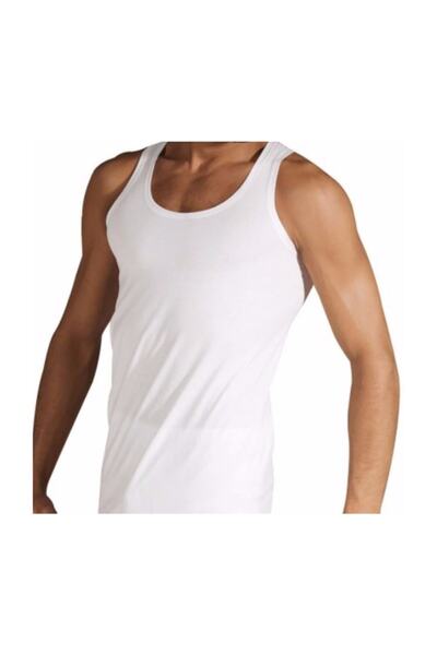 Seher قميص داخلي رجالي أبيض مكون من 6 قطع مصنوع من القطن بنسبة 100%