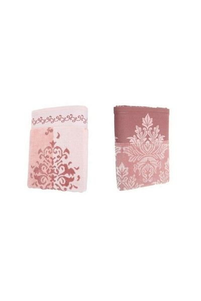 Özdilek 2 Emily Ayda Hand and Face Towels - Pink