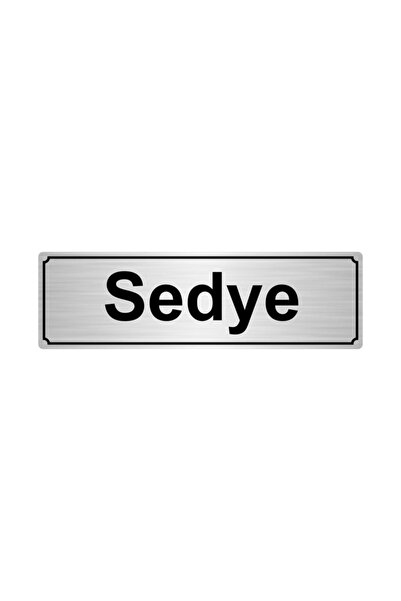 Özarslan Dizayn First Aid Room Directional Sign 10Cmx20Cm Silver Color Metal