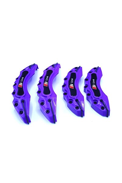 BoostZone Audi S-line Logolu Kaliper Kapağı Mor 4 Parça