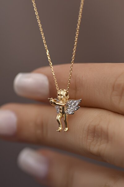 Ayyıldız Kuyumculuk Kadın Melek Altın Kolye