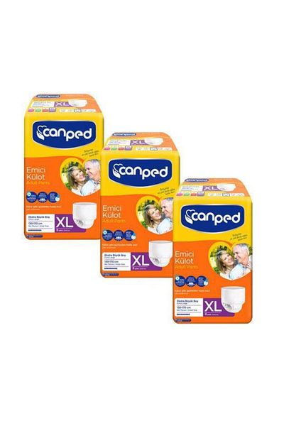 Canped Absorbent Panty Diapers Extra Large Size 3x8 24 Pieces