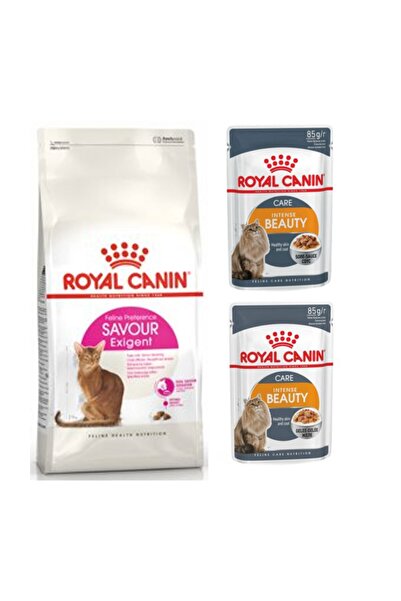 Royal Canin Savour Exigent Seçici Kedi Kuru Maması 2 Kg + 2 Adet Intense Beau...
