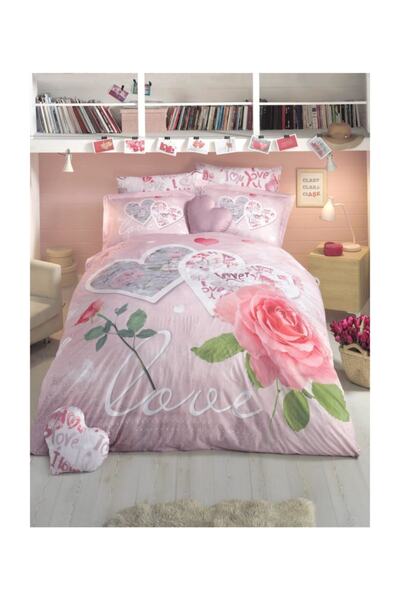 Clasy Tek Kişilik Ranforce Nevresim Takımı First Love CLASY-Rf-T.K-N.T-First ...