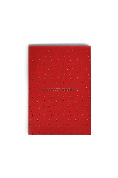 pulp Bullet Journal Red Noktalı Defter (a5)