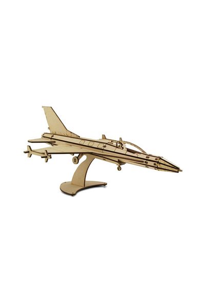 3D SERGİ 3d Wooden Jet Fighter C Model 75 Pieces